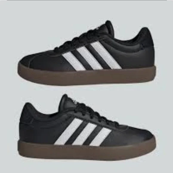 New Adidas Women's Black and White Sneakers - Picture 3 of 6